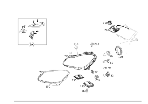 Front Illumination for 2014 Mercedes-Benz C350 #0