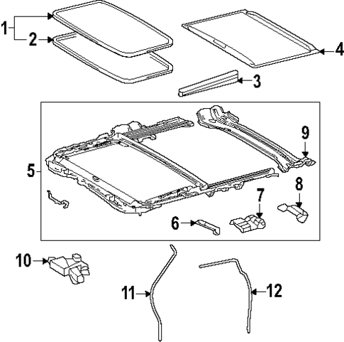 Sunroof for 2024 Toyota Tacoma #0