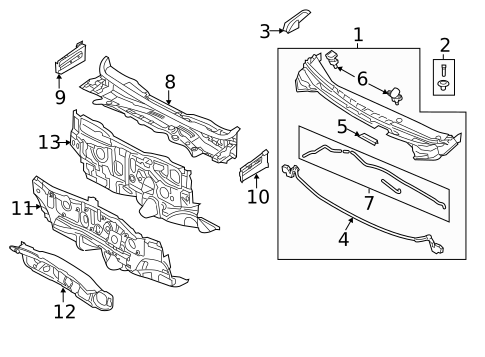 Cowl for 2014 Kia Forte #0