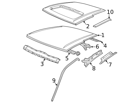 Roof & Components for 2002 Nissan Frontier #0
