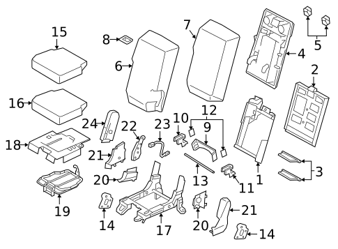 Front Seat Components for 2019 Nissan TITAN XD #0