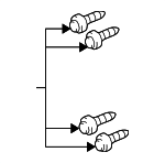 22645934 - Body: Hinge Bolt for Chevrolet: Cavalier | Pontiac: Sunfire Image