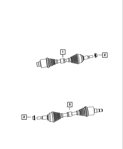 Front Axle Drive Shafts for 2009 Dodge Journey #0
