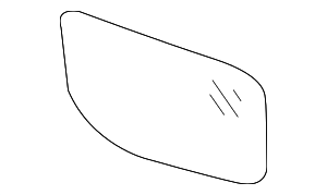 96365EA00A - : SIDE MIRROR GLASS (RH) (D40 R51 N50) for Nissan: Frontier, Pathfinder, Xterra Image