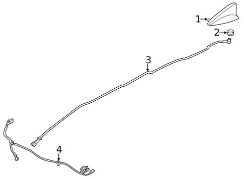 Antenna & Radio for 2017 Hyundai Santa Fe #0