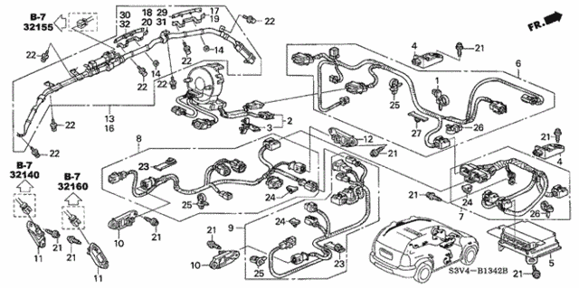 SRS Unit (3) for 2006 Acura MDX #0