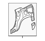 25904131 - Body: Inner Panel for Chevrolet: Traverse Image