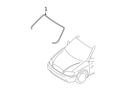 Reveal Moldings for 2005 Kia Sedona #0