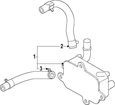 Oil Cooler for 2025 Kia EV9 #1