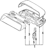 3581071C005PK - Electrical: High Mount Lamp for Suzuki Image