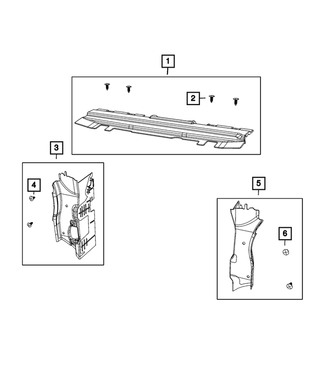68292728AA - Cooling: Radiator Seal for Mopar Image