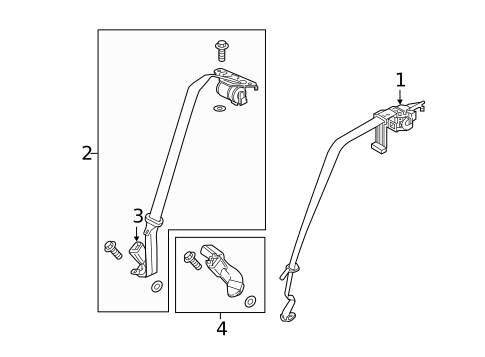 Rear Seat Belts for 2021 Honda Clarity #0