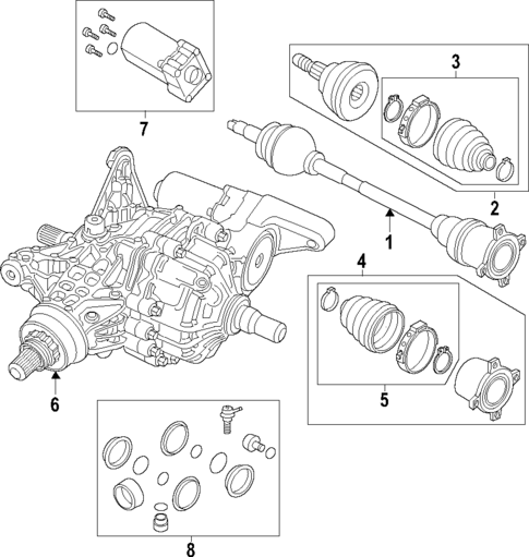 Propeller Shaft for 2018 Jeep Renegade #0
