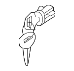 6370A112 - Body: Cylinder &amp; Keys for Mitsubishi Image