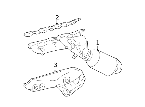 Exhaust Manifold for 2010 Lexus IS F #0