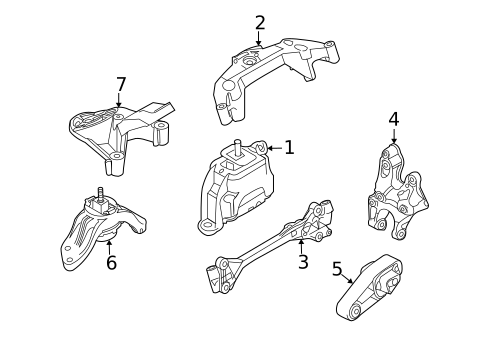 Engine & Trans Mounting for 2013 Mini Cooper #1
