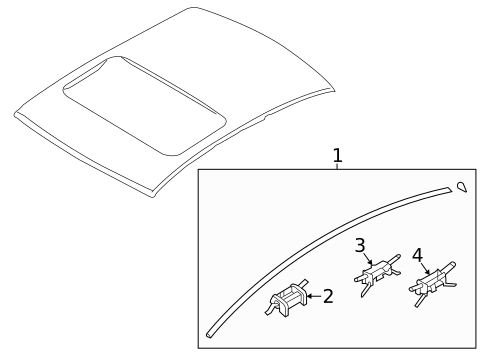 Exterior Trim - Roof for 2017 Hyundai Sonata #2