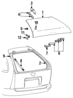 F4DZ7442084A - Body: Weatherstrip for FORD Image