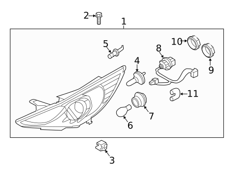 Bulbs - Chassis for 2011 Hyundai Sonata #0