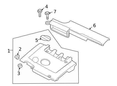 Engine Appearance Cover for 2011 Nissan Altima #1