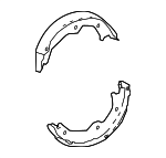 4653030040 - Brakes: Park Brake Shoes for Lexus: GS F, GS Turbo, GS200t, GS300, GS350, GS450h, IS200t, IS300, IS350, RC F, RC Turbo, RC200t, RC300, RC350 Image