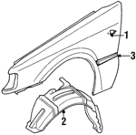 BH4752110 - : Fender for Mazda: 323 Image