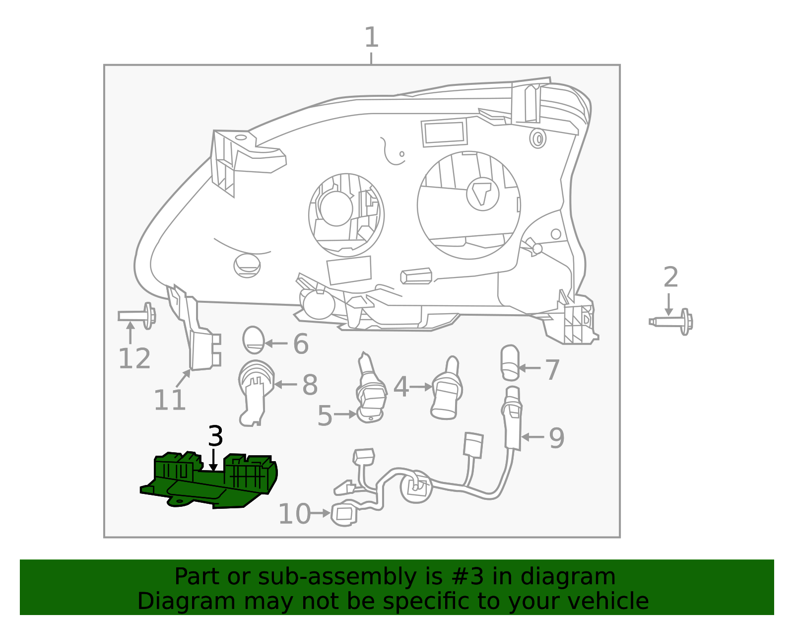 62245-3SG2A - Headlamp Assembly Clip 2013-2015 Nissan Sentra | Faulkner ...