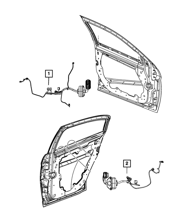 « 68085405AB – Electrical : Porte Avant Cablage, Côté Droit pour Mopar Image »
