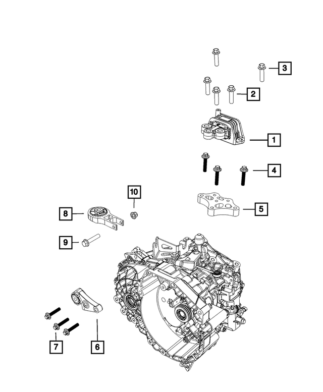 6510172AA - C635; 6-Speed; Manual Transaxle: External 6 Lobe Head Bolt for Mopar Image image