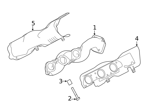 Exhaust Manifold for 2015 Land Rover LR4 #0