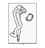 9A712207300 - : Water Pipe for Porsche: Panamera Image