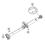 52123469AF - Rear Axle; 215 MM; Differential and Drive Line: Drive Shaft for Mopar Image