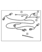 82209472AB - Mopar Accessories - Component Parts: Trailer Tow - 4 Way Wiring Kit for Mopar Image