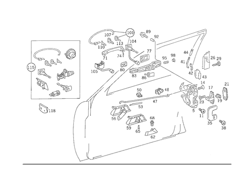 Locking System for 1993 Mercedes-Benz 300TE #4