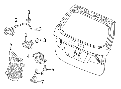 Lock & Hardware for 2017 Honda Odyssey #3