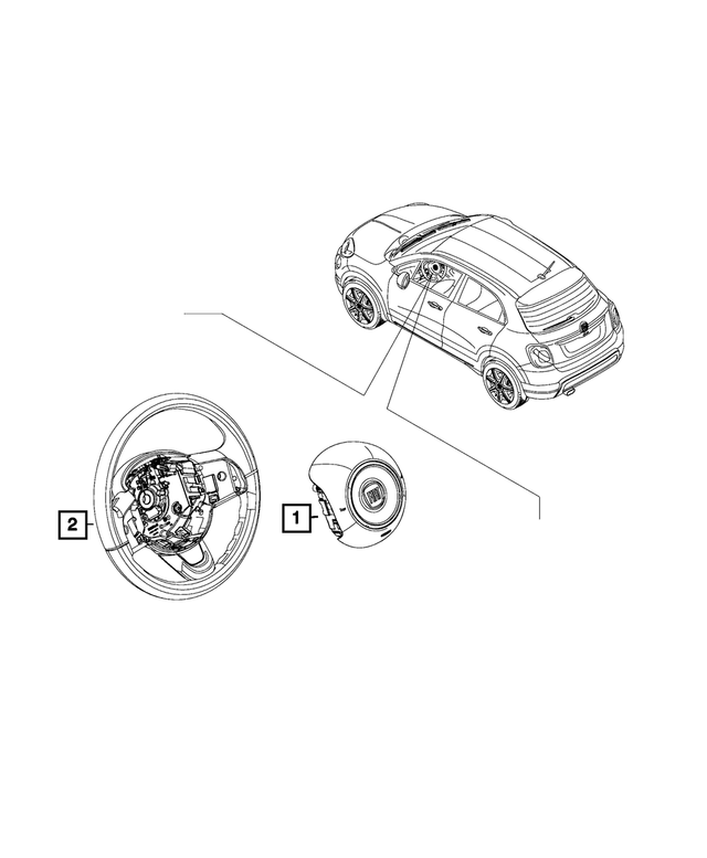 6AY55KXHAA - Electrical: Driver Air Bag for Mopar Image image