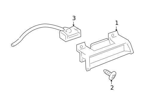 High Mounted Stop Lamp for 2006 Hummer H3 #0