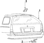 F3DZ7440010A - Body: Lift Gate for Ford: Taurus | Mercury: Sable Image