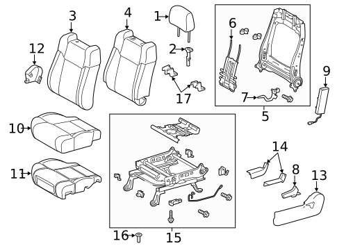 Driver Seat Components for 2021 Toyota Tundra #1