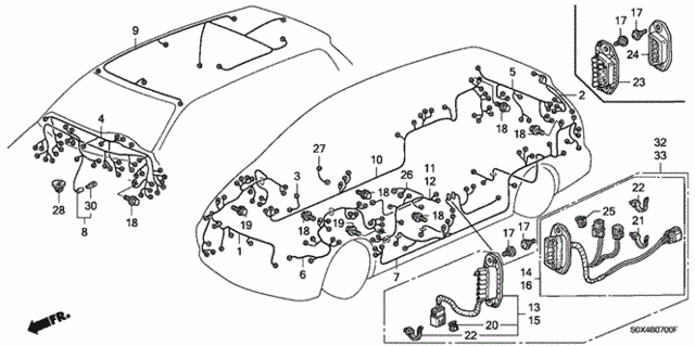 Wire Harness for 2000 Honda Odyssey #0