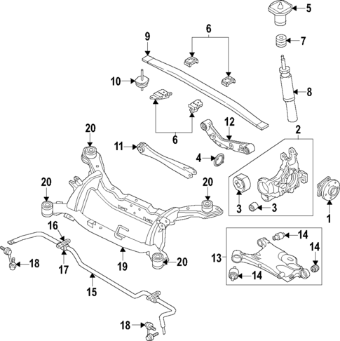 Rear Suspension for 2019 Volvo S90 #5