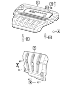 68272926AA - Engine: Engine Cover for Mopar Image