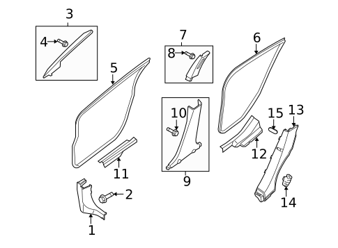 Interior Trim - Pillars for 2010 Nissan Sentra #0