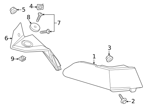 Tail Lamps for 2021 Chevrolet Malibu #3