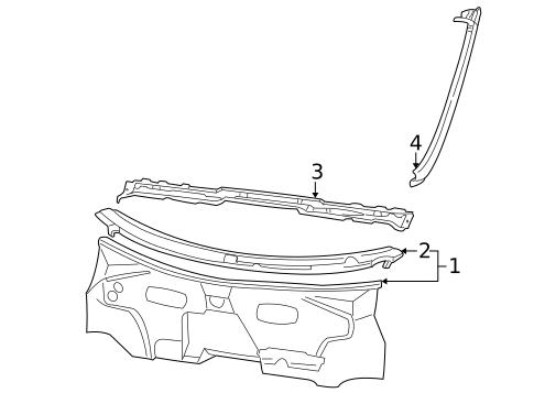 Cowl for 1997 Volkswagen EuroVan #0