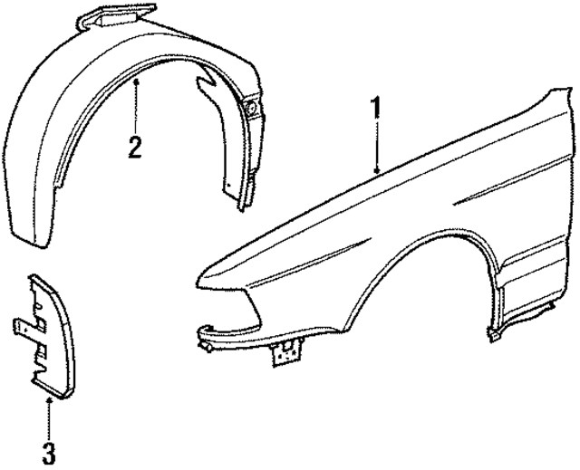 41351963537 - Body: Fender for BMW Image