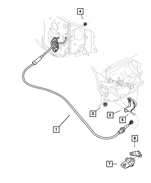 Gearshift Controls for 2003 Dodge Dakota #1