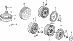 90381SF9981 - : Nut, Wheel for Honda Image