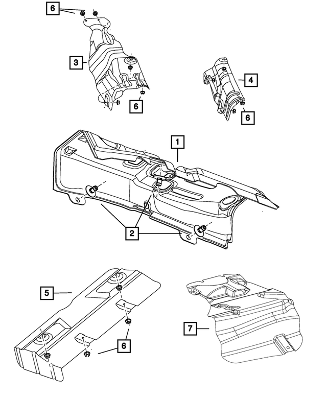 5160241AA - Exhaust: Silencer Clip for Mopar Image