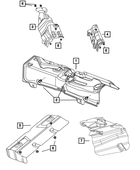 Exhaust System for 2013 Jeep Compass #1